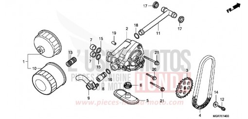 OIL PUMP VT750SB de 2011